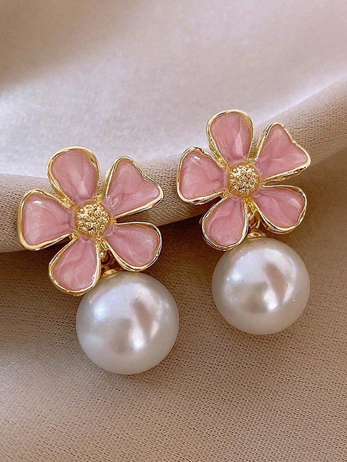Floral earrings