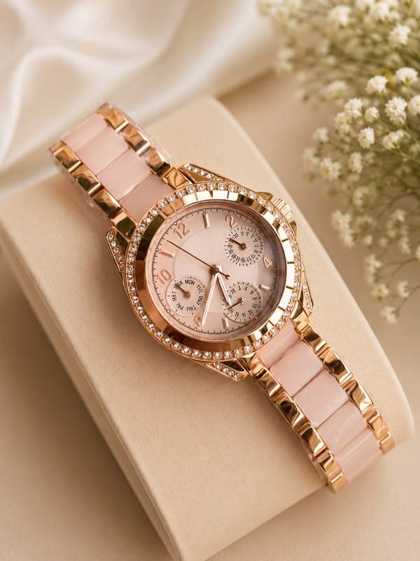 Rosé Lumière Crystal Bracelet Watch